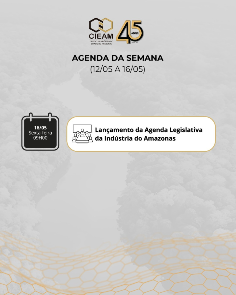 AGENDA CIEAM DE EVENTOS - SEMANA DE 12/05 a 16/05