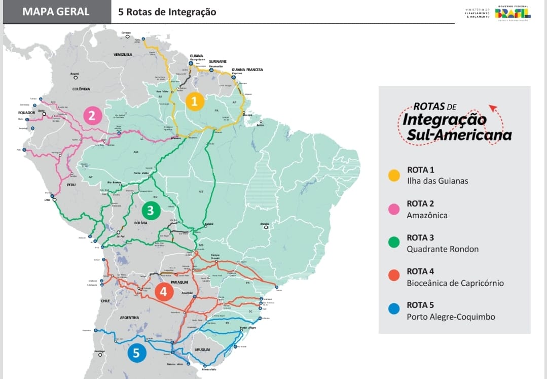 Governo federal apresenta as cinco rotas de integração sul-americana aos empresários amazonenses